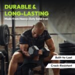 Hex Dumbbell Set, 2.5-65 lb Rubber Encased Exercise & Fitness Dumbbells, Weights Dumbbells Set of 2, Hand Weight for Strength Training - Image 9