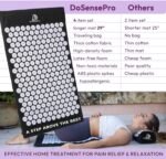 Acupressure Mat & Pillow Set – Back Pain Relief, Sciatica Support, Stress & Sleep Aid, Trigger Point Therapy, Post-Workout Recovery, Extra-Long 29” Mat with Carry Bag & Hot/Cold Pack - Image 4