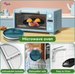 Portion Control Plate For Weight Loss 9 Inch 5Pcs, Round Divided Plates for Adults, 3 Compartment Plates is very thick and smooth,Suitable for Bariatric Diet… - Image 5