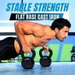 Yes4All Cast Iron Kettlebell, Strength Training Kettlebells 5-80 Lb (5,10,15,20,25,30,35,40,45,50,60,70,80 Lb) for Full Body Workout, Push up, Strength Training - Single & Kettlebell Set of 2 for Men - Image 4