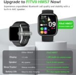 FITVII Health & Fitness Tracker (Answer/Make Calls), Smart Watch with 24/7 Heart Rate and Blood Pressure, Sleep Tracking, Blood Oxygen Monitor, 120+ Sport Modes Activity Tracker for Women Men - Image 3