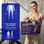 Leg Compression Massager for Circulation and Pain Relief FSA, Recovery Boots Sleeve for Fast Therapy, Cordless Leg Massager with Heat as Ideal Gifts for Men Women (Large1-Pack) - Image 4