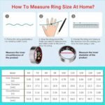 MZJ Smart Ring Fitness Tracker for iOS & Android – Sleep Monitor Heart Rate Blood Oxygen & Pressure 8 Sports Modes IP68 Waterproof NO Subscription Long Battery Life (Carbon Black, 6#) - Image 5