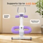 Ab Machine, Adjustable Ab Trainer Machine for Abs Workout at Home Gym, Foldable, Knee Protection, Abdominal Trainer for Stomach Workout - Image 5