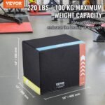 VEVOR 3 in 1 Plyometric Jump Box, Cotton Plyo Box, Platform & Jumping Agility Box, Anti-Slip Fitness Exercise Step Up Box for Home Gym Training, Conditioning Strength Training, Multiple Sizes, Black - Image 3