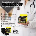 Physix Gear Cotton Kinesiology Tape Roll 16ft, Latex-Free Athletic Tape for Muscles/Joints, Waterproof Kinesiolgy, Stretchy Kinesiologytape, Gentle on Skin Kiniseaology Tape, Kinesology Tape - Image 4