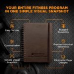SaltWrap Daily Fitness Planner - Gym Workout Training Log, Weightlifting Exercise Journal, and Food/Diet Tracker - Daily and Weekly Pages, Goal Tracking, Spiral-Bound, 7 x 10 inches - Image 3