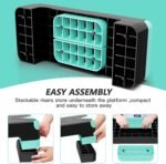 Aerobic Exercise Step, Adjustable Aerobic Stepper for Exercise, Workout Step Platform for Step Up, 26.5" Step Deck with 4” 6” 8” Adjustable Height Risers, Women Home Gym Cardio Fitness - Image 5