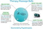 Therapy Massage Ball - Instant Muscle Pain Relief. Proven Effective for Myofascial Release, Deep Tissue Pressure, Yoga & Trigger Point Treatments. Set - 2 Extra Firm Balls W/Mesh Bag. - Image 3