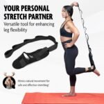 DMoose Fitness Foot & Calf Stretcher with Adjustable Padded Stretching Strap for Plantar Fasciitis, Hamstring, Heel Spurs and Achilles Tendonitis Relief - Yoga Leg Stretch Strap for Flexibility - Image 4