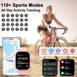 AI Smart Watch with ChatGPT, 1.91" Bluetooth Calling Smartwatch for Men Women, 110+ Fitness Modes Activity Tracker, Sleep/Heart Rate/Calorie Monitor, IP68 Waterproof Step Counter for Android iOS - Image 6