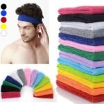 Yeshan 12 Packs Wicking Stretchy Athletic Sweatband/Sport Headbands/Head wrap/Yoga Headband/Head Scarf/Best Looking Hairband for Sports or Fashion,Towel Material - Image 3