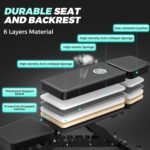 1400LB Professional Weight Bench, 24 + 9 Adjustable Workout Benches for Home Gym Fitness, Foldable Head Heavy Duty Gym Bench for Strength Training, Weight Lifting, Decline/Flat/Incline Bench Press - Image 6