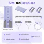 COSIEST Pilates Board for Home Use, Foldable Pilates Reformer Set with Resistance Bands, All-in-One Professional Workout Fitness Equipment for Core, Abs, Glutes, Legs, Butt, Arms Toning - Image 5