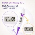 Easy@Home Basal Body Thermometer: BBT for Fertility Prediction with Memory Recall- Accurate Digital Basal Thermometer for Temperature Monitoring with Premom App - EBT-018 - Image 6