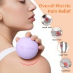 Massage Lacrosse Balls for Myofascial Release, Trigger Point Therapy and Yoga Therapy, Foot Massage Ball to Relieve Plantar Fasciitis Purple - Image 5