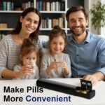 Large Weekly Pill Organizer, Travel Safe 7-Day Pill Organizer 1 Time a Day, Portable Secure Medicine Vitamin Holder Dispenser for Fish Oil, Supplements, Lightproof | Sleek Slim Design | On-The-Go - Image 7