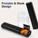 Large Weekly Pill Organizer, Travel Safe 7-Day Pill Organizer 1 Time a Day, Portable Secure Medicine Vitamin Holder Dispenser for Fish Oil, Supplements, Lightproof | Sleek Slim Design | On-The-Go - Image 8