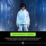 Heavyweight 550GSM Oversized Hoodie for Men and Women | Cotton French Terry Pullover Sweatshirt, Streetwear - Image 4