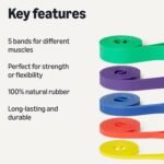 Amazon Basics Exercise Resistance Bands for Working Out, Set of 5 - Image 3