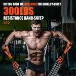 HPYGN Heavy Resistance Bands, 300LBS Exercise Bands for Working Out, Fitness Bands with Handles, Workout Bands for Men, Weight Bands Set for Muscle Training, Strength, Slim, Yoga, Home Gym Equipment - Image 3