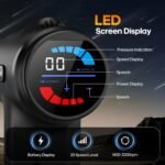 AERLANG Massage Gun with Heat Deep Tissue Back Massager Neck Massager for Pain Relief,Muscle Percussion Massage Gun, Birthday Gifts for Men Women Dad him Handheld Message Gun with 7Heads&Silent - Image 4