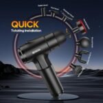 AERLANG Massage Gun with Heat Deep Tissue Back Massager Neck Massager for Pain Relief,Muscle Percussion Massage Gun, Birthday Gifts for Men Women Dad him Handheld Message Gun with 7Heads&Silent - Image 5