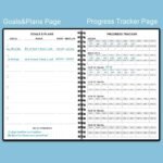 Workout Log for Women & Men - A5 Fitness Planner/Journal to Track Weight Loss, Workout Journal for GYM, Bodybuilding Progress - Daily Health & Wellness Tracker, Black - Image 4
