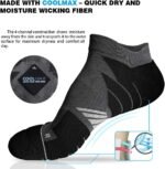 Hylaea No Show Running Athletic Anti-Blister Wicking Coolmax Socks, Seamless Anti-odor - Image 4