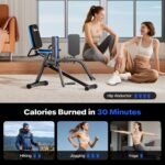 Hip Abductor Machine for Home Gym, 6-Level Thigh Exercise Equipment w/ Bonus Resistance Band | Compact Plush Padding Glute Machine, Booty Builder & Thigh Toner for Women Men - Image 6