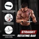 Yes4All Cable Machine Attachment, Double D Handle & Tricep Rope Cable Attachment, Weight Machine Accessories Load 880 LB for Home Gym - Image 3