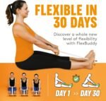 FlexBuddy® Stretching Tool – 2-in-1 Flexibility & Back Trainer | Daily Mobility & Pain Relief | Compact Stretch Aid for Home, Office & Gym - Image 3