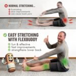 FlexBuddy® Stretching Tool – 2-in-1 Flexibility & Back Trainer | Daily Mobility & Pain Relief | Compact Stretch Aid for Home, Office & Gym - Image 4