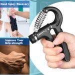 AIXPI Grip Strength Trainer, Hand Grip Exerciser Strengthener with Adjustable Resistance 11-132 Lbs (5-60kg), Forearm Strengthener, Hand Exerciser for Muscle Building and Injury Recover 1 Pack - Image 3