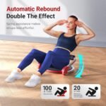 MERACH Ab Machine, Sit Up Exercise Equipment with 3 Adjustable Resistance Levels, Automatic Rebound Ab Crunch Machine for Core Workout, Ab Workout Equipment for Stomach - Image 3