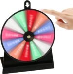 6" Spinning Prize Wheel, 3 Pcs Heavy Duty Spinning Wheel for Prizes with Stand - 9, 10, 12 Slots Color Tabletop Roulette Spinner Wheel of Fortune Spinning Game for Carnival, Tradeshow, Classroom - Image 6