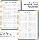 Kamoy Fitness Workout Planner for Women & Men, A5(5.7" x 8.2") Workout Log Planner for Track Gym ＆ Home Workouts, Track Progress, Achieve Your Wellness Goals - Green - Image 5