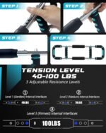 2025 Pro Twister Arm Trainer, Adjustable Power Twister Bar, Chest Shoulder Arm Workout Equipment, Portable Detachable Upper Body Fitness Machine for Home & Gym - Image 5