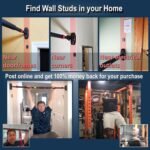 Pull Up Bar for Hallway or Doorway 6-piece Set with Two Attachable Resistance Bands/Handles, Training Manuals, No Screws Chin Up Bar, Max 680lbs, Width options: 27-37", 37-47"; 46-53" - Image 5