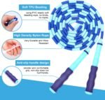 GRAWUN Jump Rope For Kids, Soft Beaded Jump Rope, Adjustable Length Tangle-Free Segmented Soft Beaded Skipping Rope，for Women, Men and Kids Keeping Fit, Workout and Weight Loss - Image 3