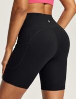 IUGA Biker Shorts Women 6" Tummy Control Workout Shorts Women with Pockets High Waisted Yoga Running Gym Spandex Compression - Image 3