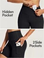 IUGA Biker Shorts Women 6" Tummy Control Workout Shorts Women with Pockets High Waisted Yoga Running Gym Spandex Compression - Image 4