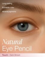 Mineral Fusion Eye Pencil (Dark Brown - Touch) - Eyeliner with Soothing Chamomile, Meadowfoam & Vitamin E - Smooth & Long Lasting, Hypoallergenic, Non-Irritating Eye Makeup - Image 3