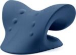 RESTCLOUD Neck and Shoulder Relaxer, Cervical Traction Device for TMJ Pain Relief and Cervical Spine Alignment, Chiropractic Pillow, Neck Stretcher (Dark Blue) - Image 3