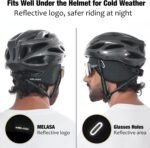 MELASA Winter Helmet Liner Skull Cap, Fleece Lined Warm Cycling Cap with Glasses Holes, Thermal Hat Beanie for Men Women - Image 5