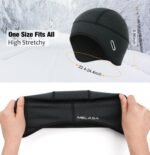MELASA Winter Helmet Liner Skull Cap, Fleece Lined Warm Cycling Cap with Glasses Holes, Thermal Hat Beanie for Men Women - Image 6