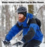 MELASA Winter Helmet Liner Skull Cap, Fleece Lined Warm Cycling Cap with Glasses Holes, Thermal Hat Beanie for Men Women - Image 7