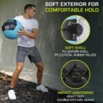 ProsourceFit Soft Medicine Balls, Wall Balls and Full Body Dynamic Exercises, Aqua 8 LB. - Image 5