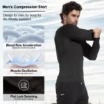 CL convallaria 4 Pack Compression Shirts Men Long Short Sleeve Cooling Dry Rash Guard Athletic Workout T Shirt for Sports - Image 3