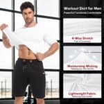 CL convallaria 4 Pack Compression Shirts Men Long Short Sleeve Cooling Dry Rash Guard Athletic Workout T Shirt for Sports - Image 4